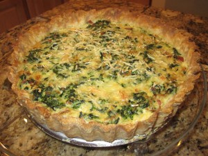 French Fridays with Dorie – SPINACH AND BACON QUICHE
