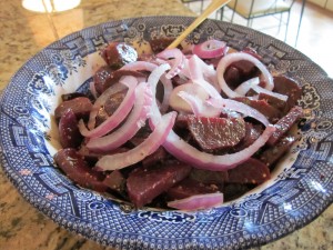 French Fridays with Dorie – Chunky Beets with Icy Red Onions