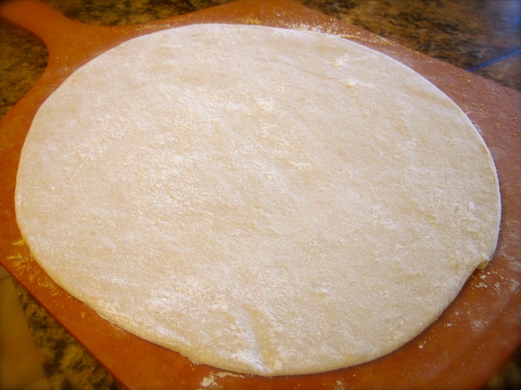 Sullivan's dough for this pizza "has enough texture and flavor to hold its own under any topping." Although you first make a sponge before making the dough, necessitating two risings, this isn't difficult.