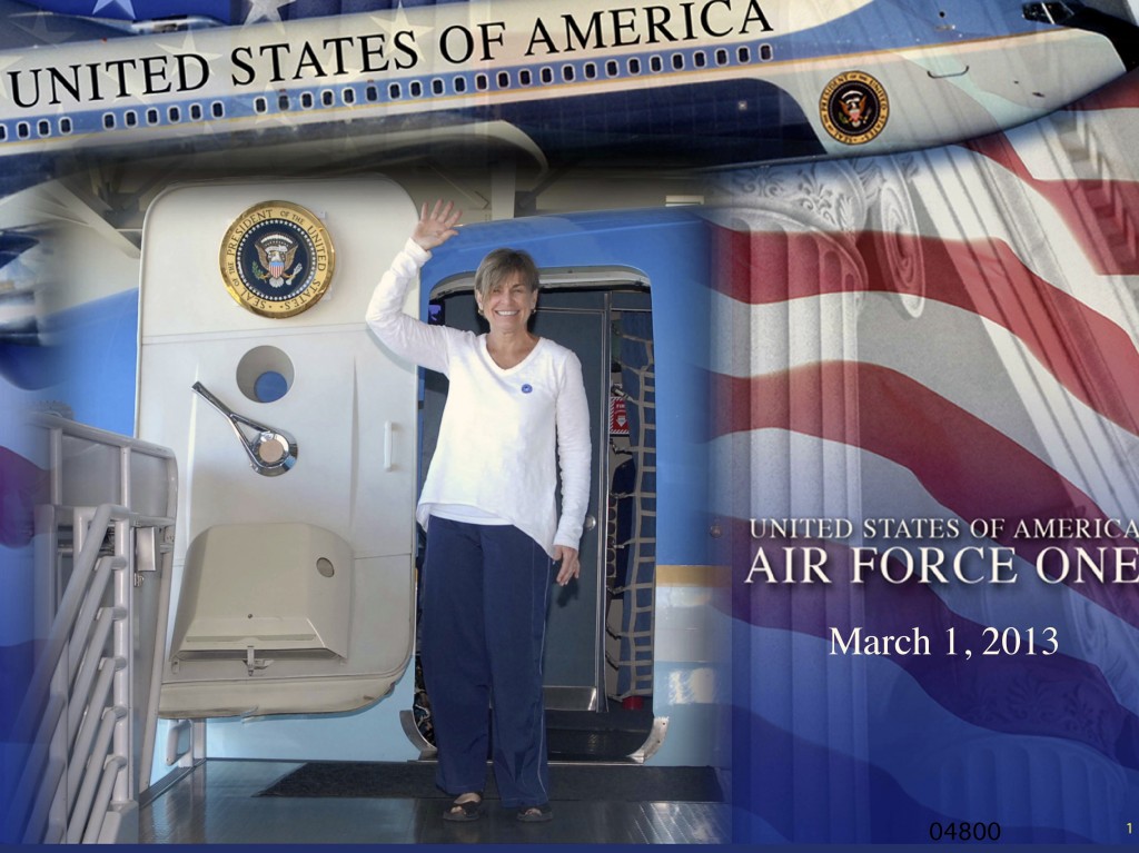 Air Force One Tail Number 27000 flew seven U.S. presidents - Nixon, Ford, Carter, Reagan, H.W. Bush, Clinton, and W. Bush, around the world on countless missions from 1972-1990. Thisbeautifully restored and reassembled big bird now lives in thje Air Force One Pavilion at the Reagan Presidential Library.