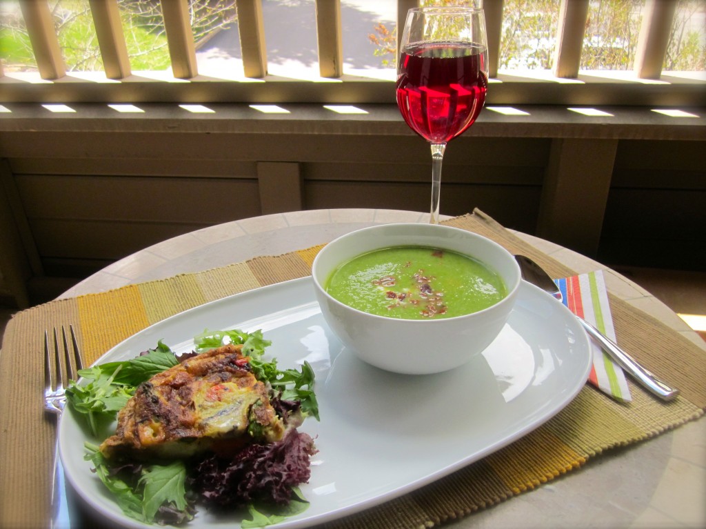 SOUP’S ON: Asparagus Soup & Veggie Frittata