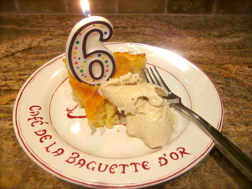 With apologies to this presentation, I enjoyed 1/3/ of this piece of apple cake before remembering to take a picture. Mmmmmm, it's tasty.