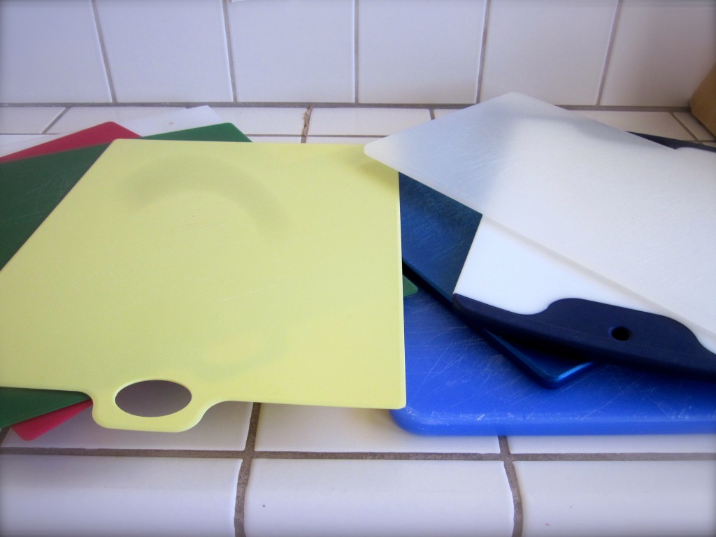 Having found ten cutting boards in my rental kitchen, I'm thinking of a garage sale.