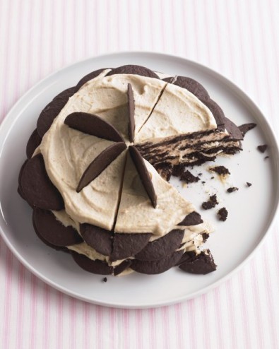 We even had room for Martha Stewart's  Chocolate Wafer, Peanut Butter Icebox Cake.  Photo by marthastewart.com