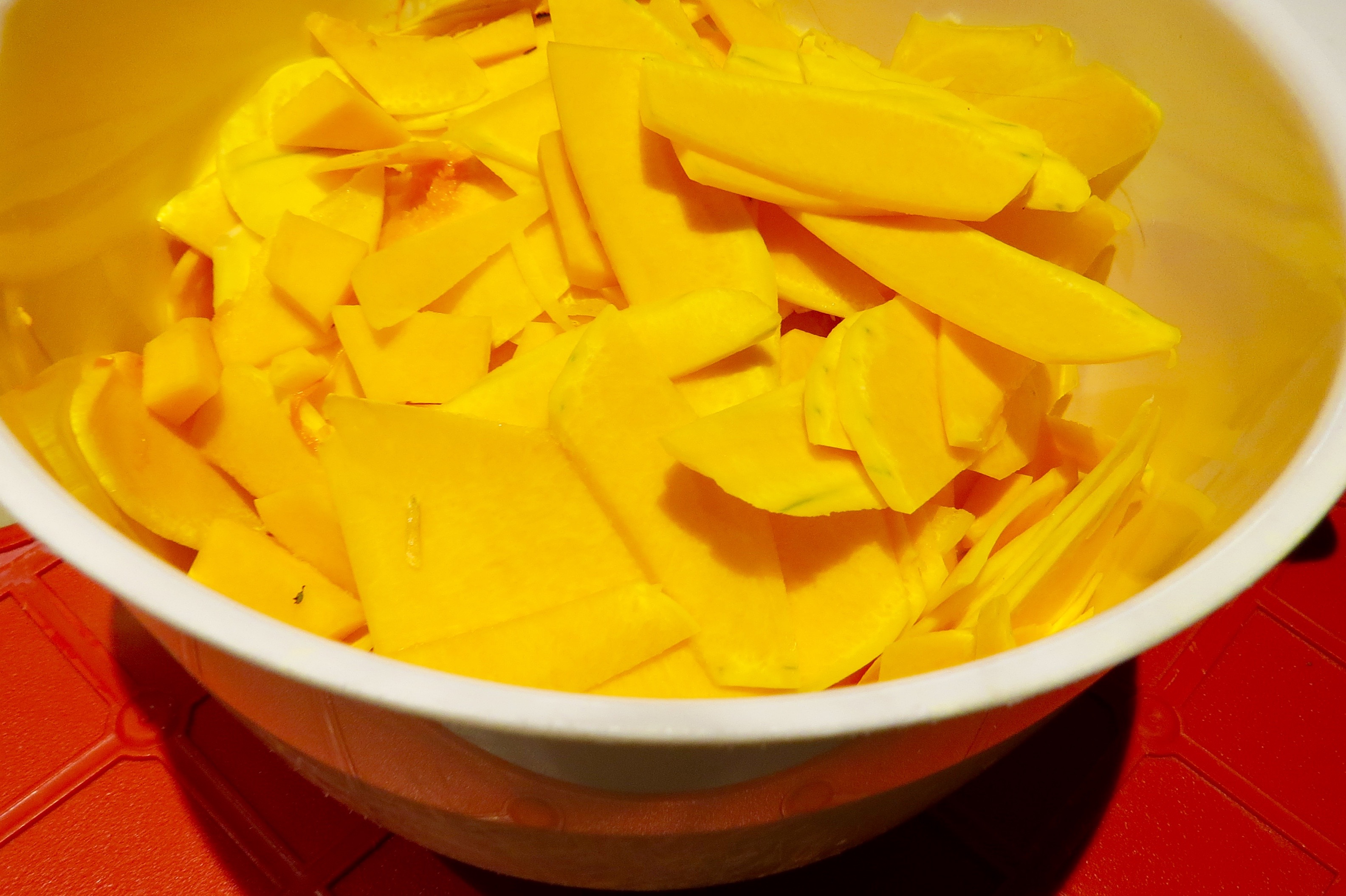 THE SQUASH, THINLY SLICED
