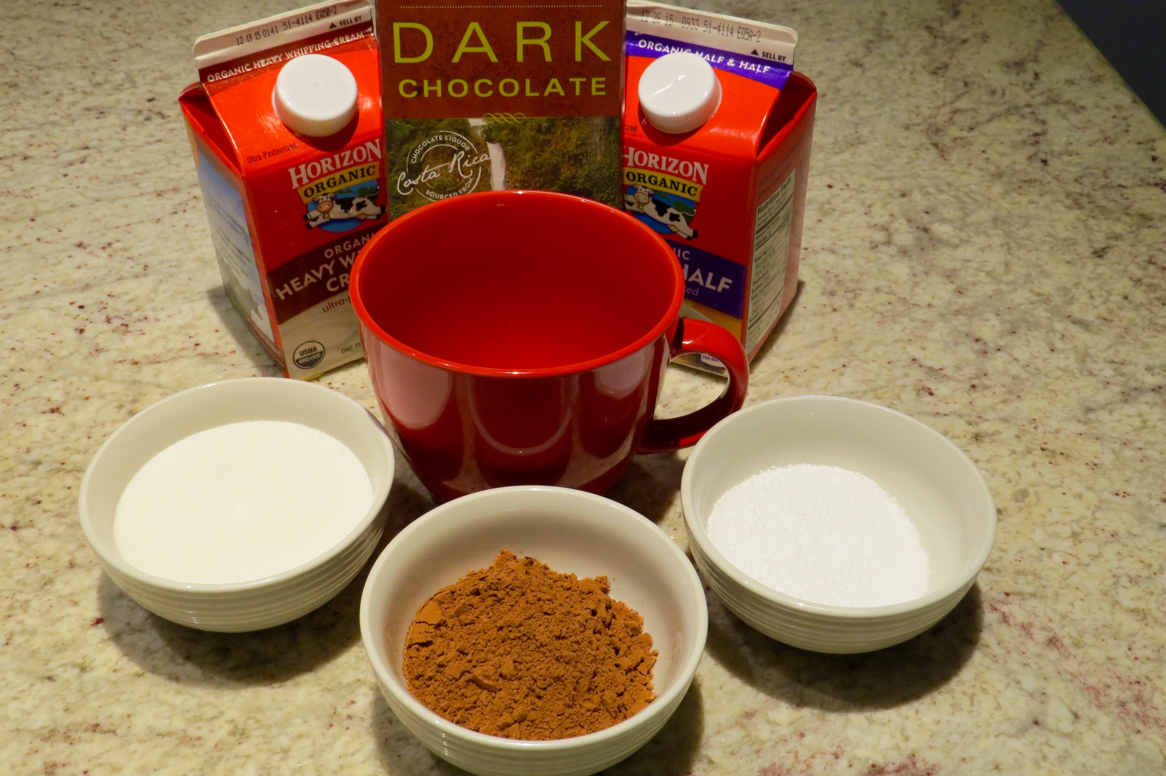 MISE EN PLACE FOR MY HOT CHOCOLATE