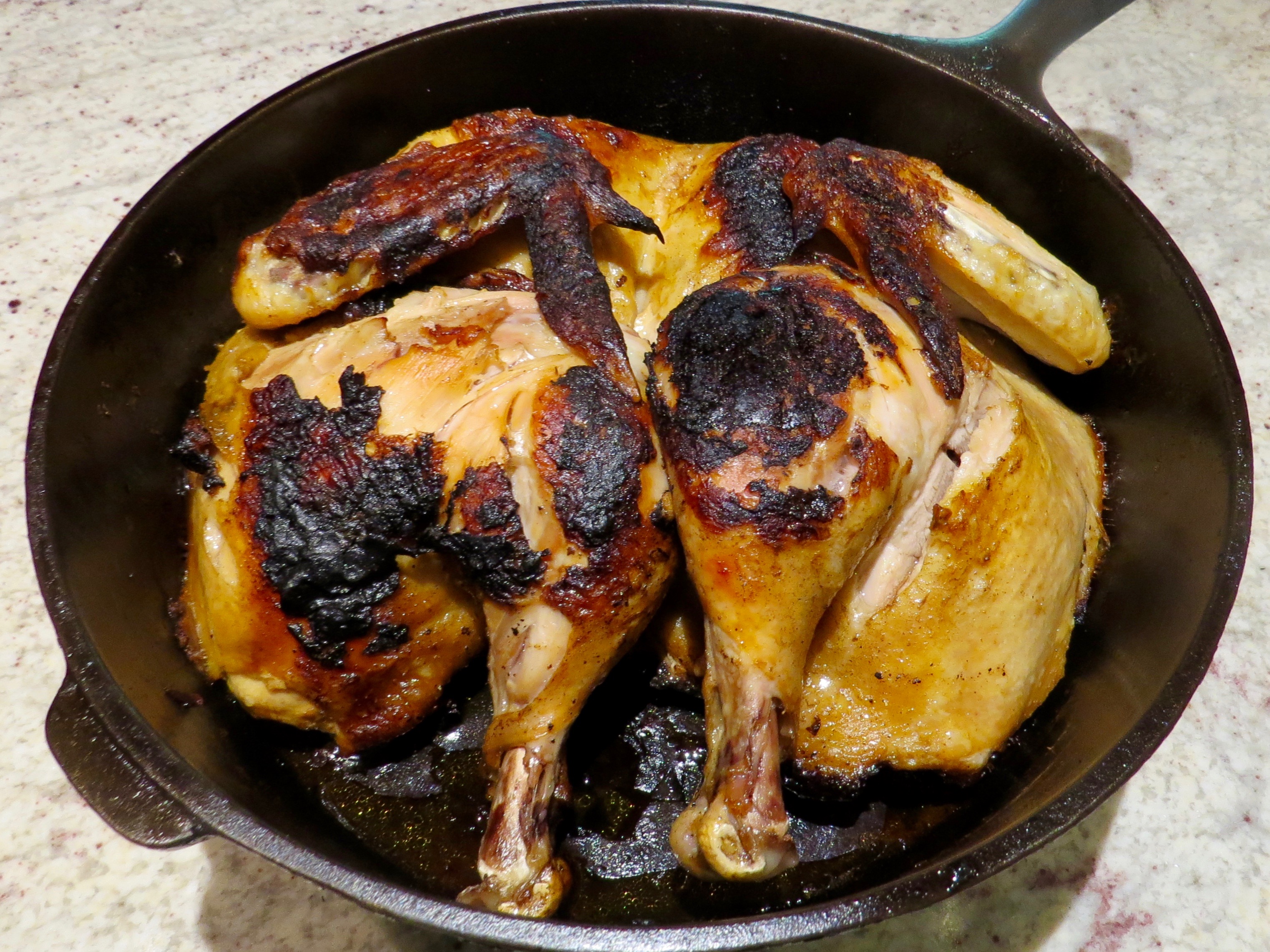 POULET CRAPAUDINE FAÇON (CHICKEN LADY CHICKEN) 